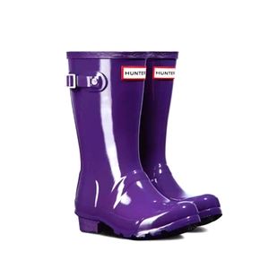 Hunter Gloss Rain boots with boot socks
